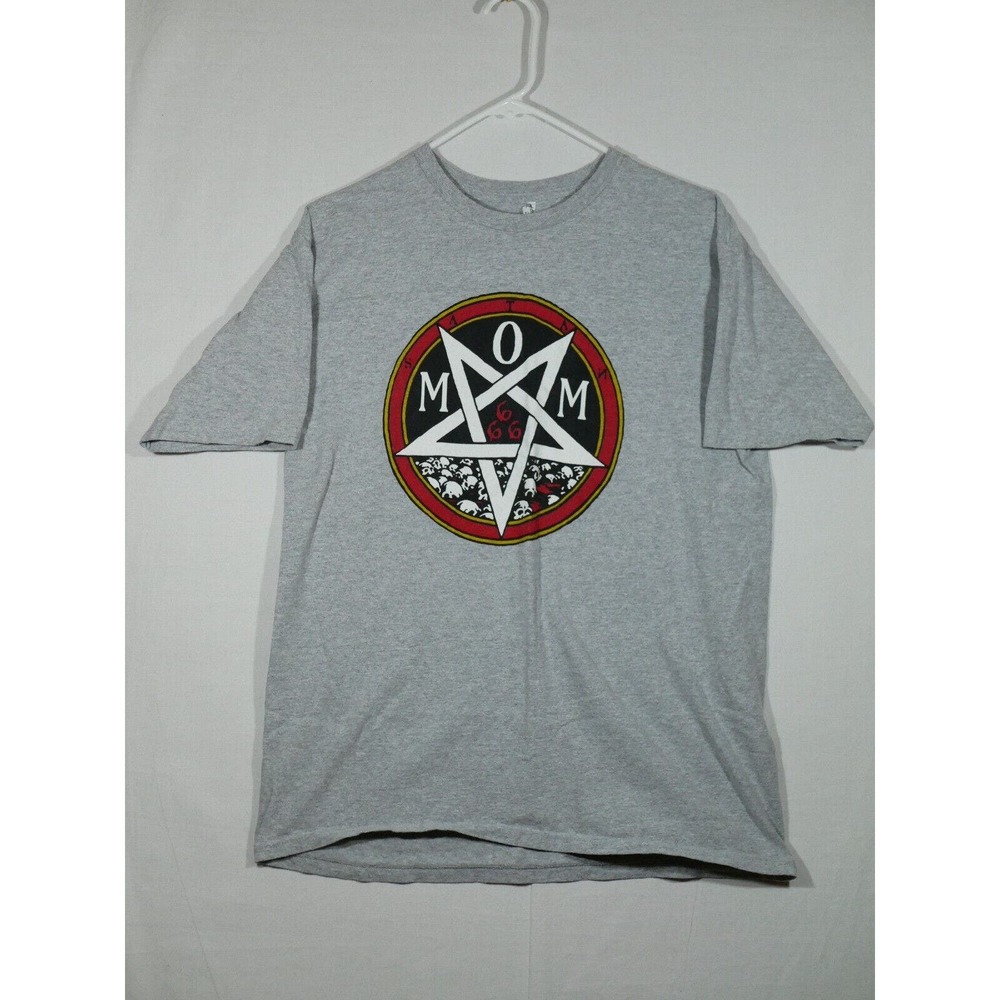 Allstyle Satan Mom Pentagram Gray T-shirt Size Large